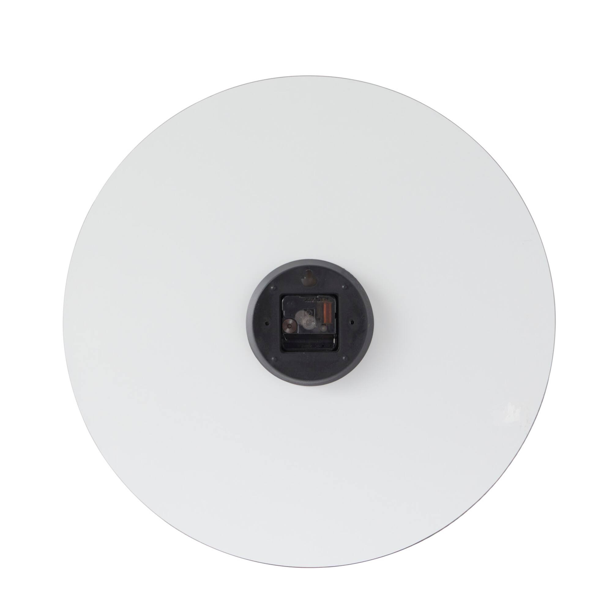 20" Black Glass Record Style Musical Notes Wall Clock